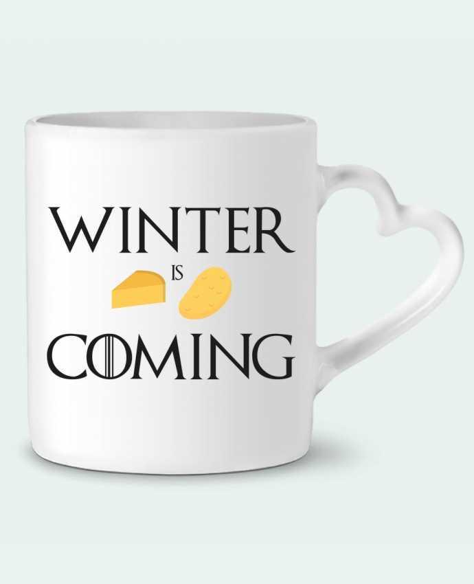 Mug coeur Winter is coming par Ruuud