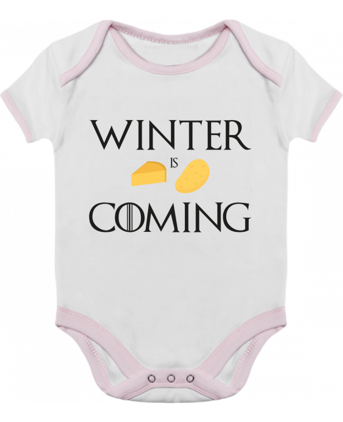 Body bébé manches contrastées Winter is coming par Ruuud