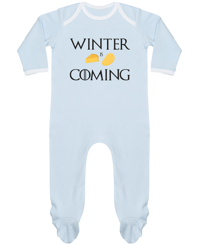 Baby Sleeper long sleeves Contrast Winter is coming by Ruuud