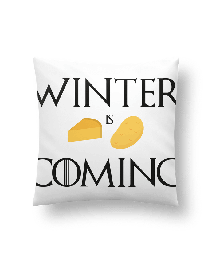 Cushion synthetic soft 45 x 45 cm Winter is coming by Ruuud