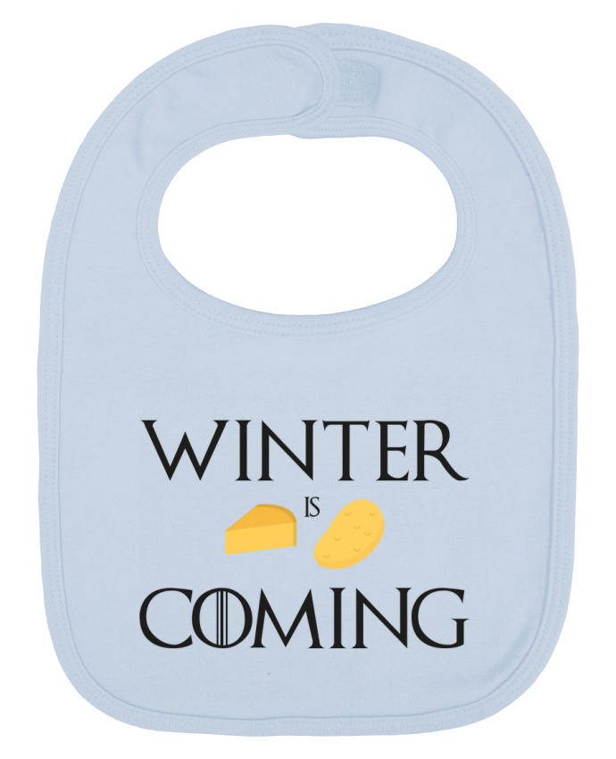 Bavoir bébé uni Winter is coming par Ruuud