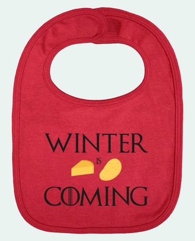Bavoir bébé uni Winter is coming par Ruuud