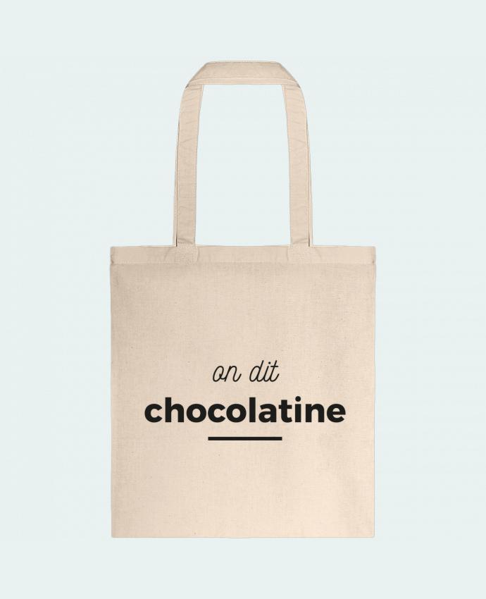 Tote Bag cotton On dit chocolatine by Ruuud