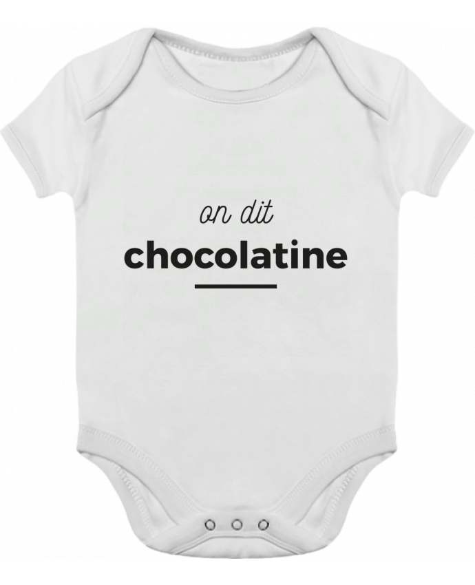 Body Bebé Contraste On dit chocolatine por Ruuud