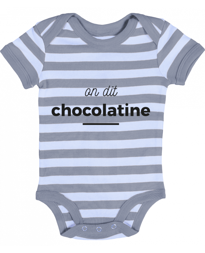 Body Bébé Rayé On dit chocolatine - Ruuud