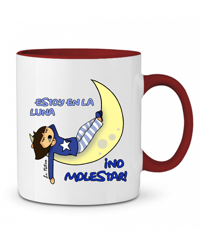 Mug bicolore No molestar lunática