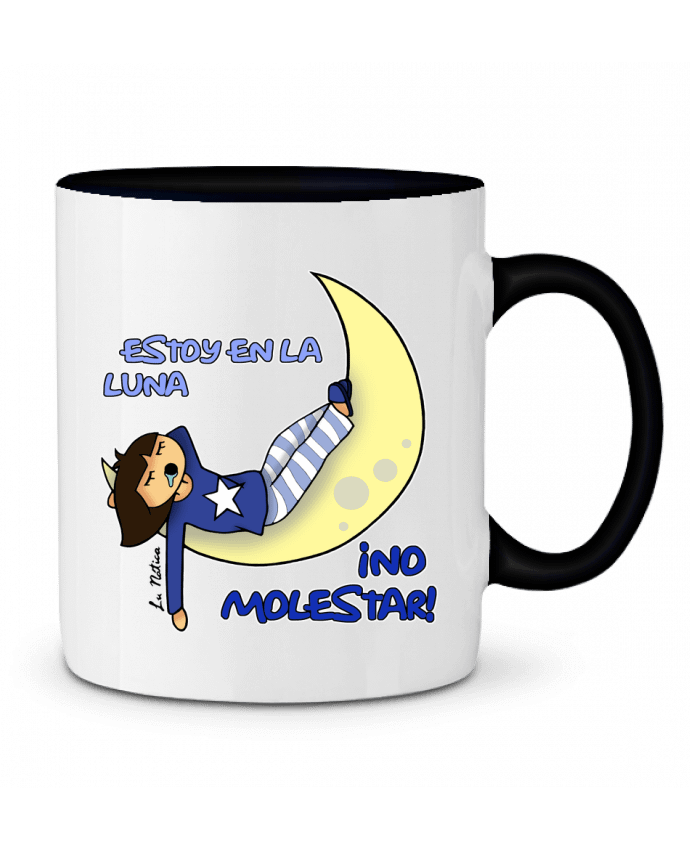 Mug bicolore No molestar lunática