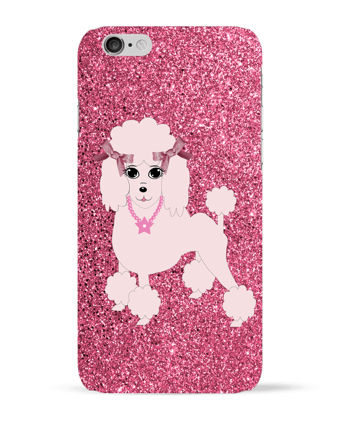 Coque iPhone 6 Caniche rose par Les Caprices de Filles