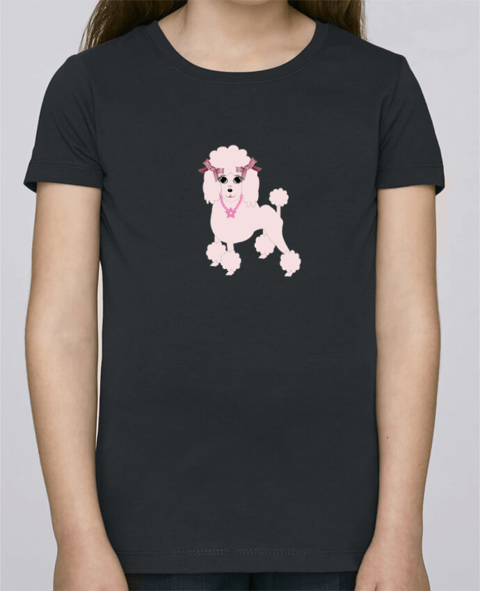 T-shirt fille Caniche rose par Les Caprices de Filles