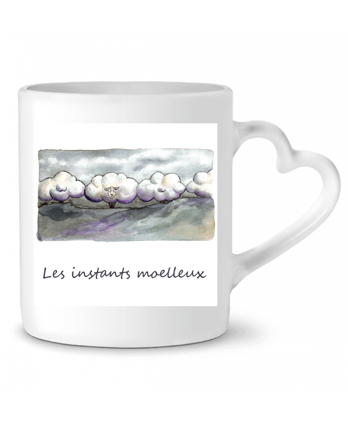 Mug Heart moutons nuages by Lia Illustration bien-être