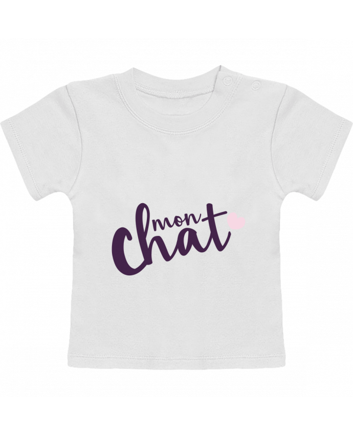 T-Shirt Baby Short Sleeve Mon Chat manches courtes du designer Nana