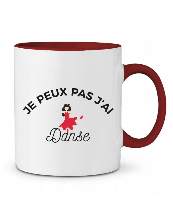 Mug bicolore Je peux pas j'ai danse Ruuud