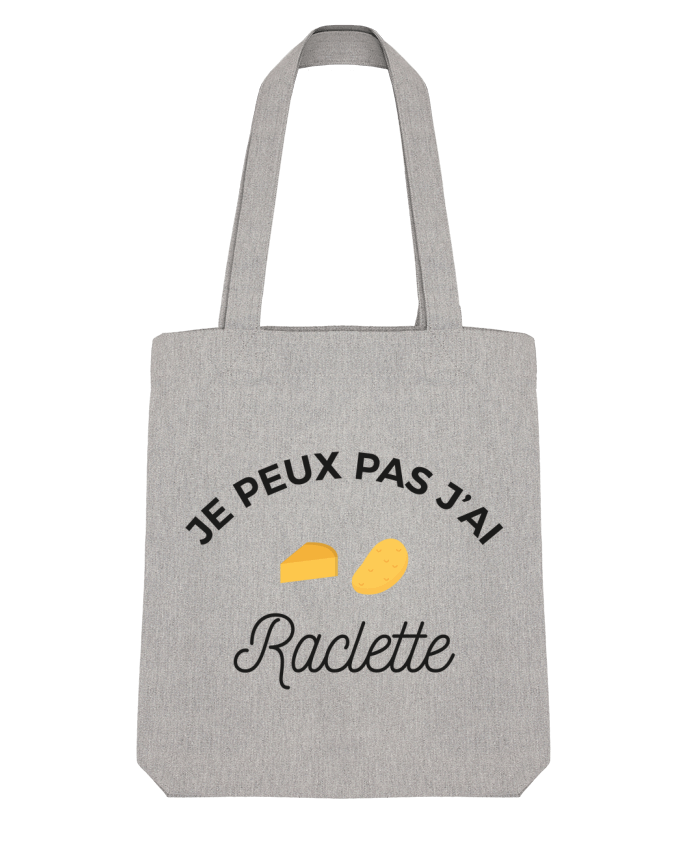 Tote Bag Stanley Stella Je peux pas j'ai raclette par Ruuud 