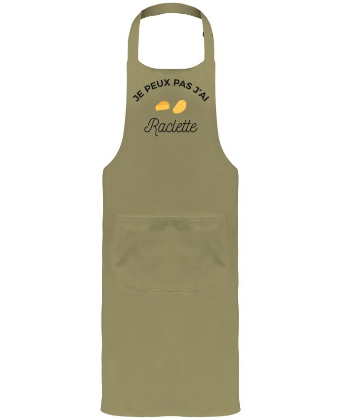 Garden or Sommelier Apron with Pocket Je peux pas j'ai raclette by Ruuud