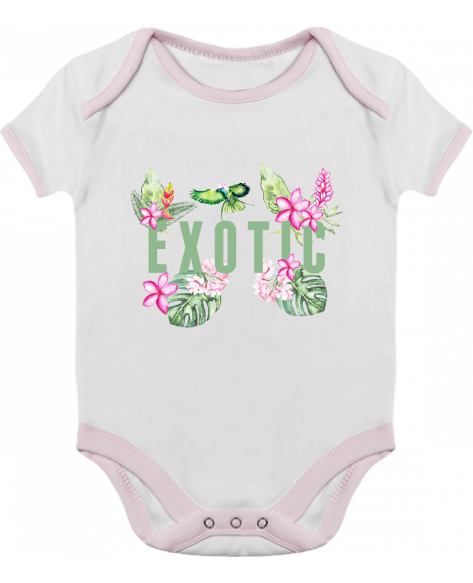 Body bébé manches contrastées Exotic par Les Caprices de Filles