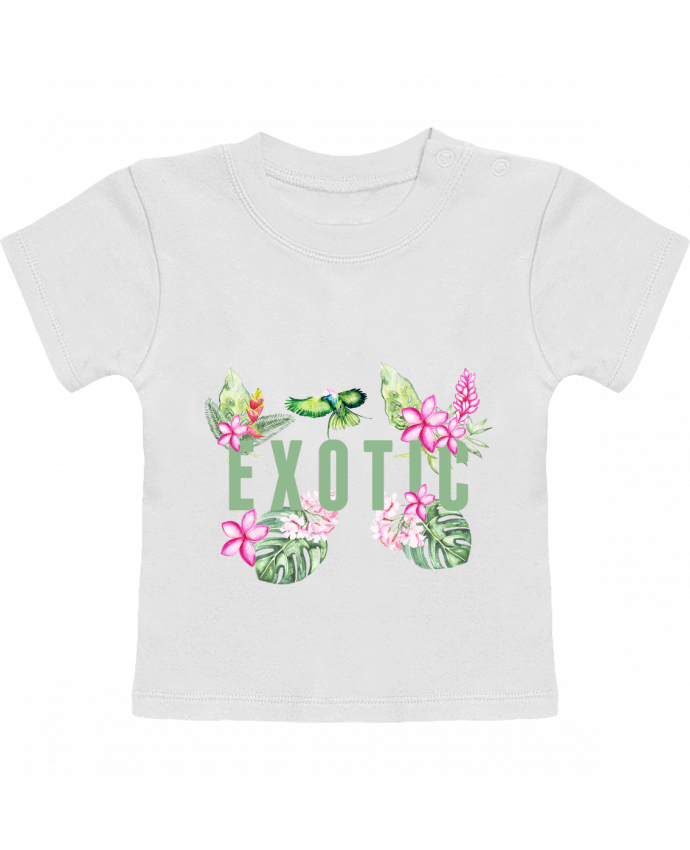 T-shirt bébé Exotic manches courtes du designer Les Caprices de Filles