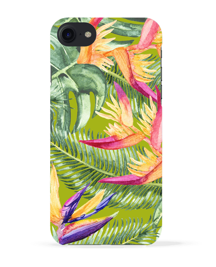 COQUE 3D Iphone 7 Fleurs exotiques de Les Caprices de Filles