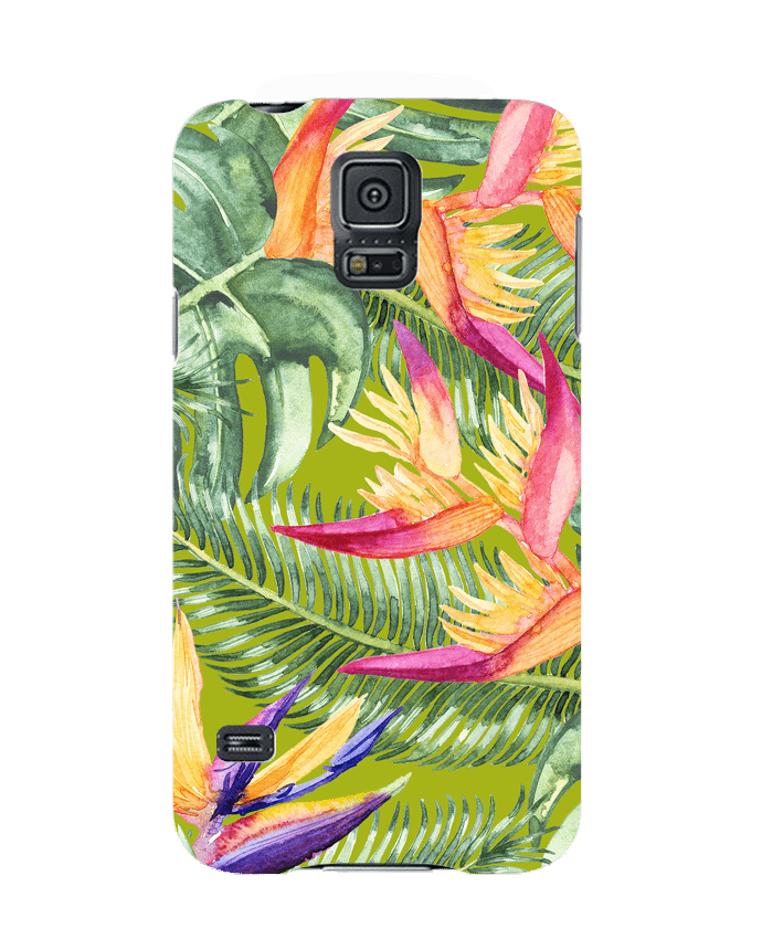 Carcasa Samsung Galaxy S5 Fleurs exotiques por Les Caprices de Filles