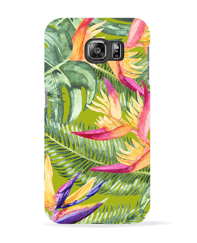 Case 3D Samsung Galaxy S6 Fleurs exotiques - Les Caprices de Filles