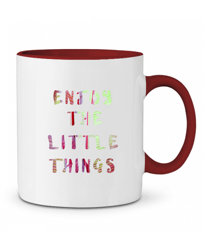 Mug bicolore Enjoy the little things Les Caprices de Filles