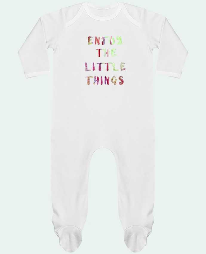 Baby Sleeper long sleeves Contrast Enjoy the little things by Les Caprices de Filles