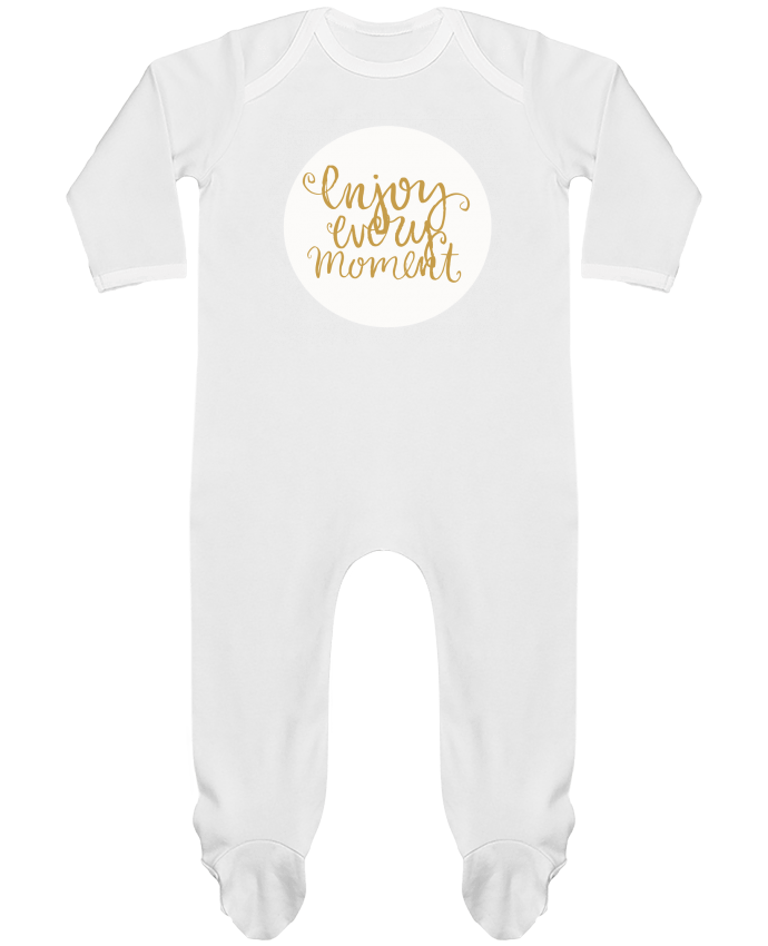 Baby Sleeper long sleeves Contrast Enjoy every moment by Les Caprices de Filles