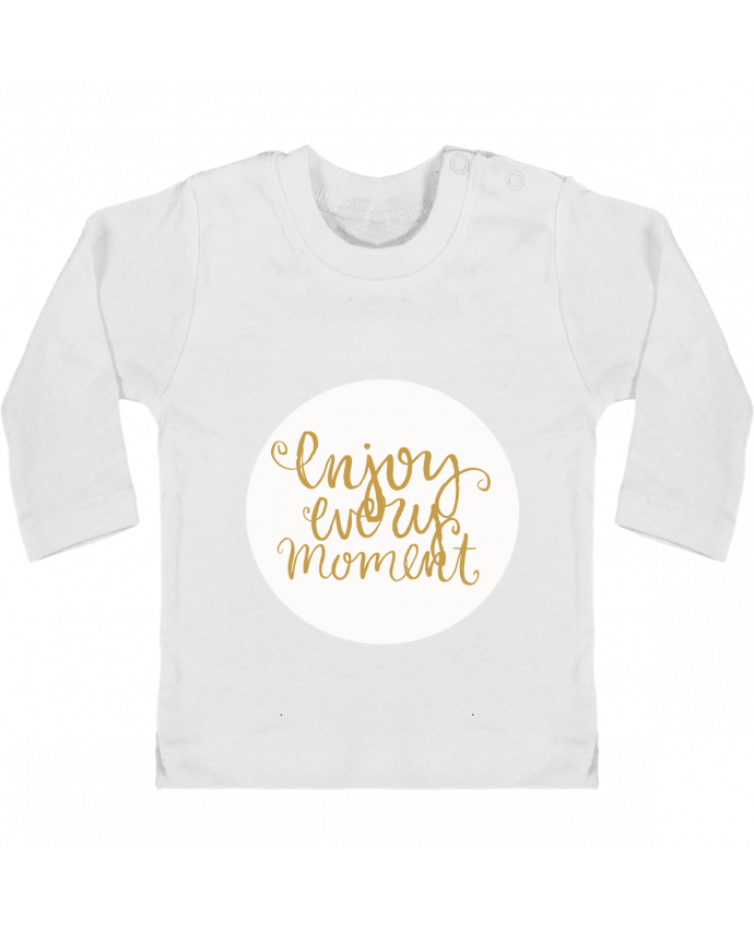 T-shirt bébé Enjoy every moment manches longues du designer Les Caprices de Filles