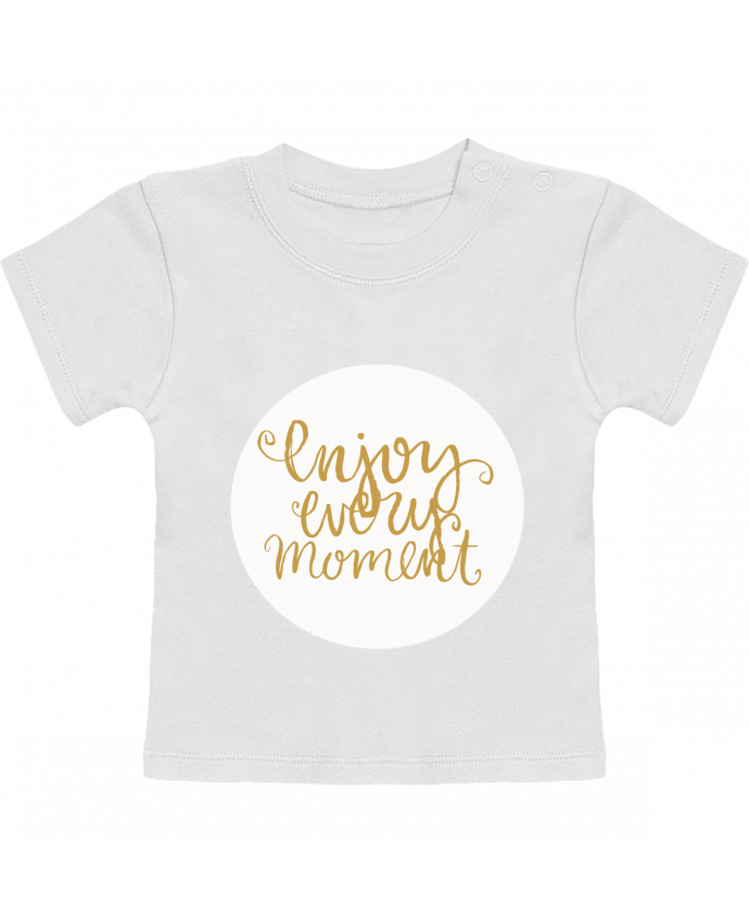 T-shirt bébé Enjoy every moment manches courtes du designer Les Caprices de Filles
