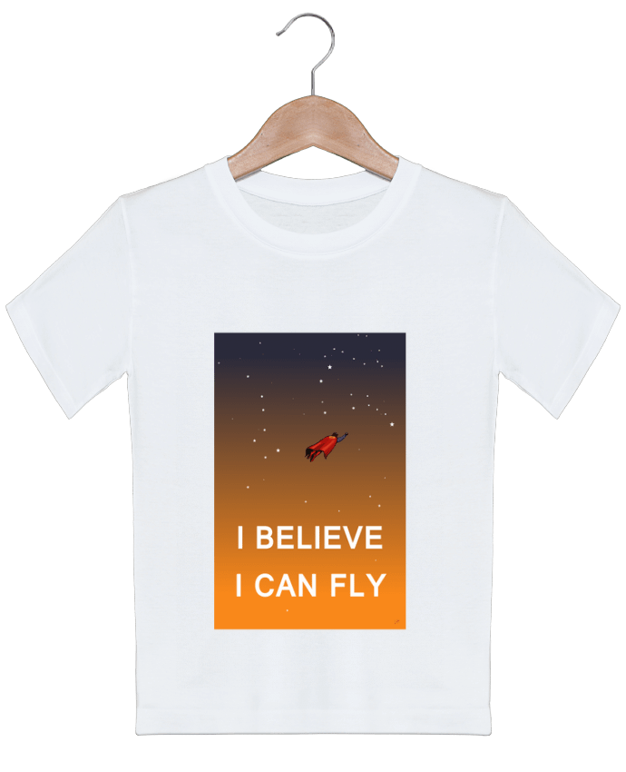 T-shirt garçon motif I believe I can fly, oui je peux! Lia Illustration bien-être