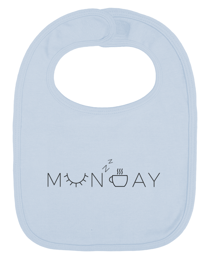 Bavoir bébé uni Monday par Ruuud
