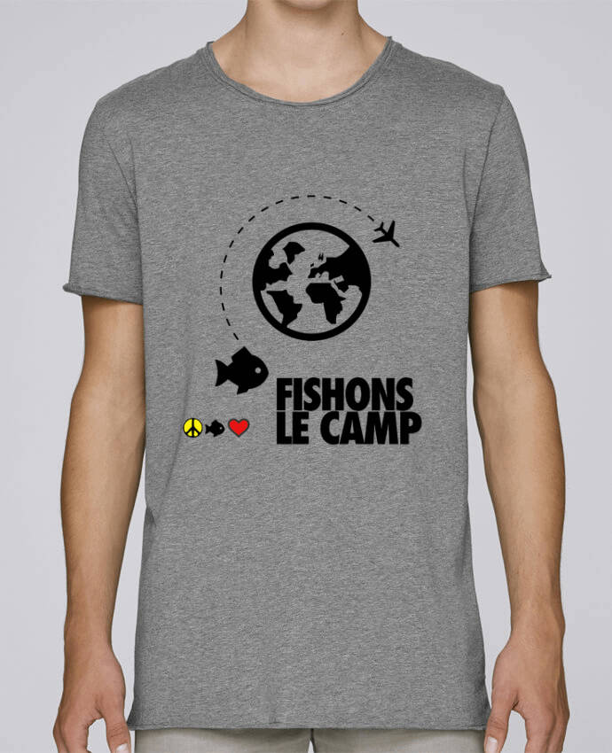  T-shirt Oversized Homme Stanley  Fishons le Camp par Paix-che Fish and Love