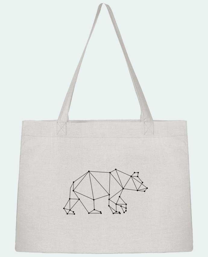 Shopping tote bag Stanley Stella Bear origami by /wait-design