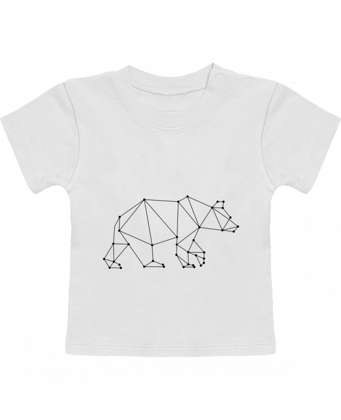 T-shirt bébé Bear origami manches courtes du designer /wait-design