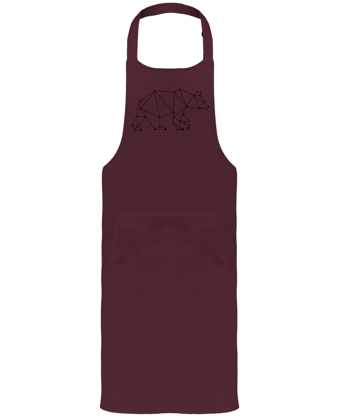 Tablier avec poches Bear origami par /wait-design
