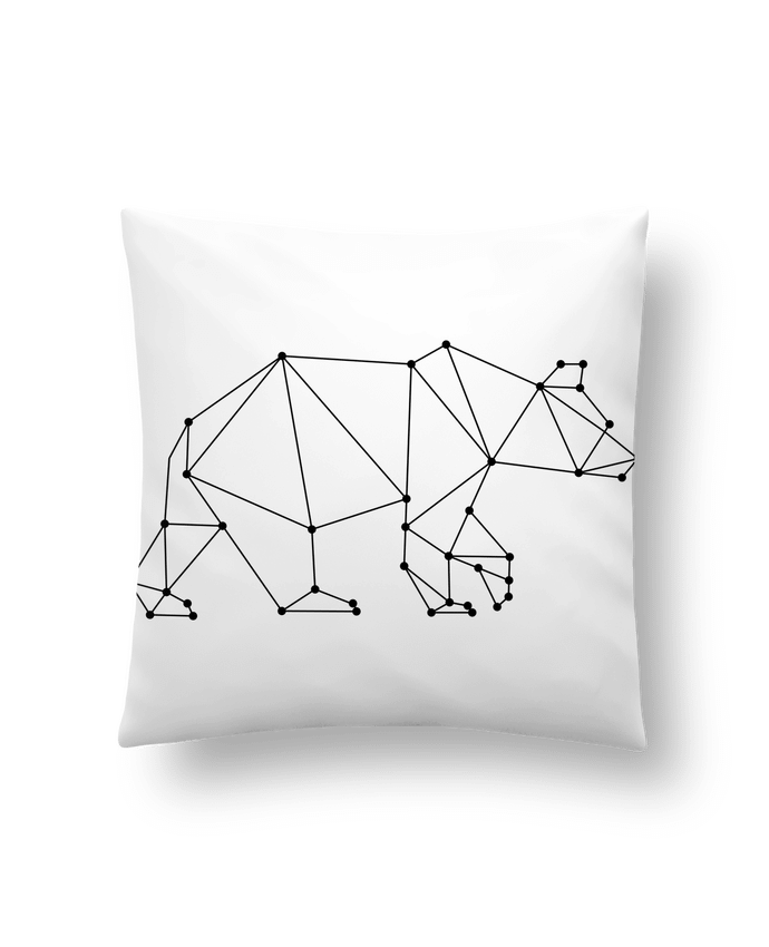 Cushion synthetic soft 45 x 45 cm Bear origami by /wait-design