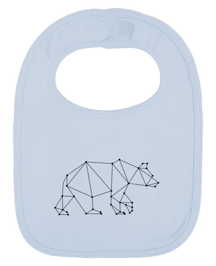 Bavoir bébé uni Bear origami par /wait-design