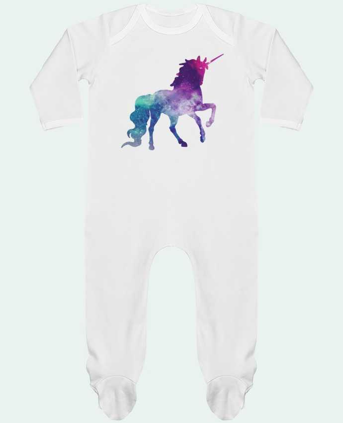 Baby Sleeper long sleeves Contrast Space Unicorn by Crazy-Patisserie.com