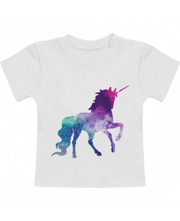 T-shirt bébé Space Unicorn manches courtes du designer Crazy-Patisserie.com