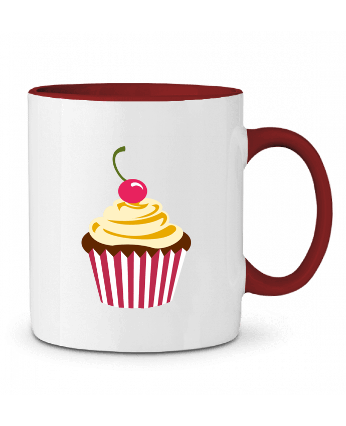 Taza Cerámica Bicolor Cupcake Crazy-Patisserie.com