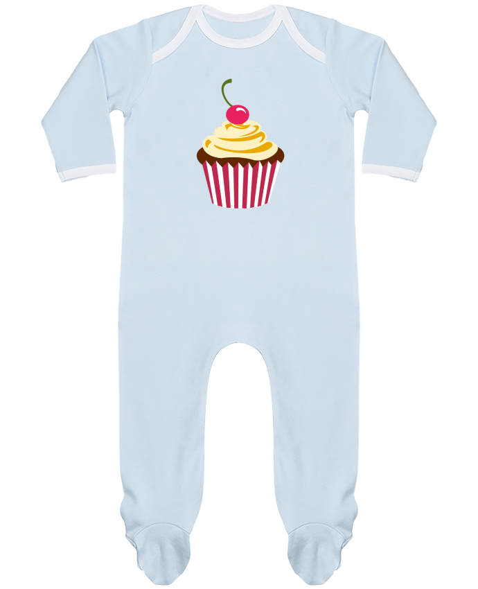 Pijama Bebé Manga Larga Contraste Cupcake por Crazy-Patisserie.com