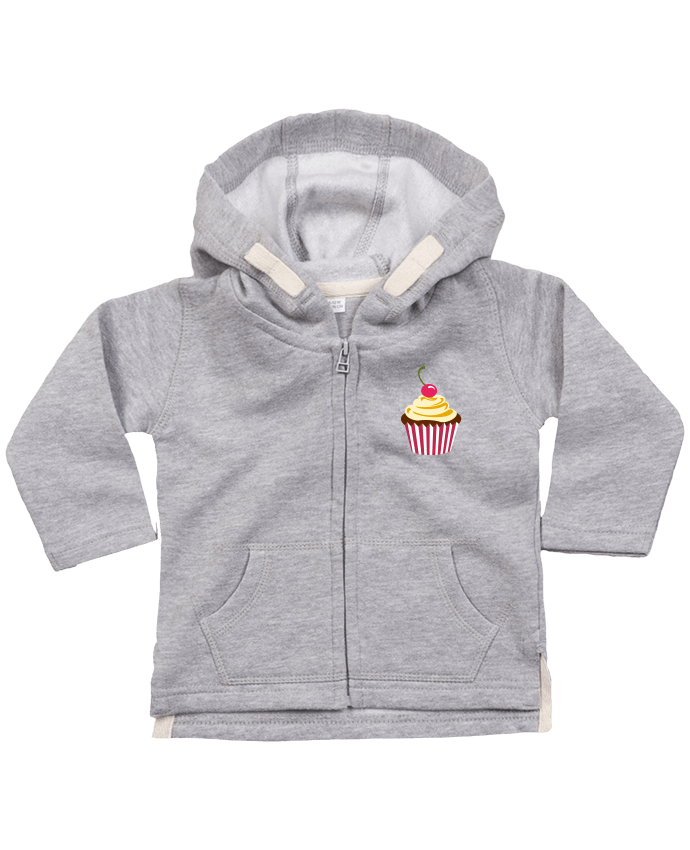 Hoddie with zip for baby Cupcake by Crazy-Patisserie.com