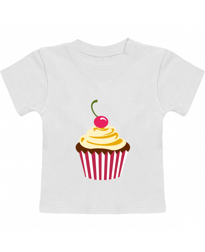 T-shirt bébé Cupcake manches courtes du designer Crazy-Patisserie.com