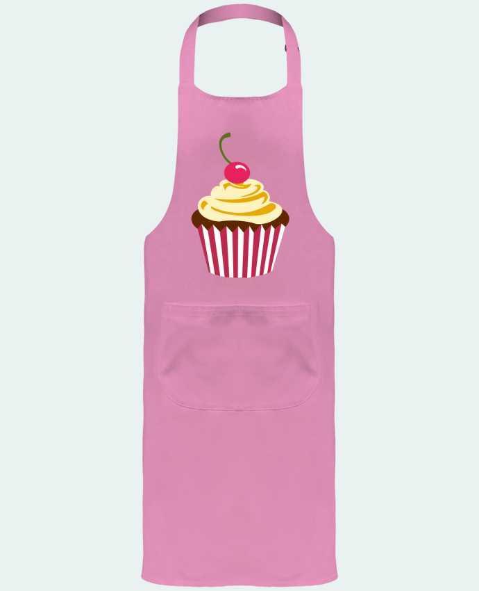 Garden or Sommelier Apron with Pocket Cupcake by Crazy-Patisserie.com