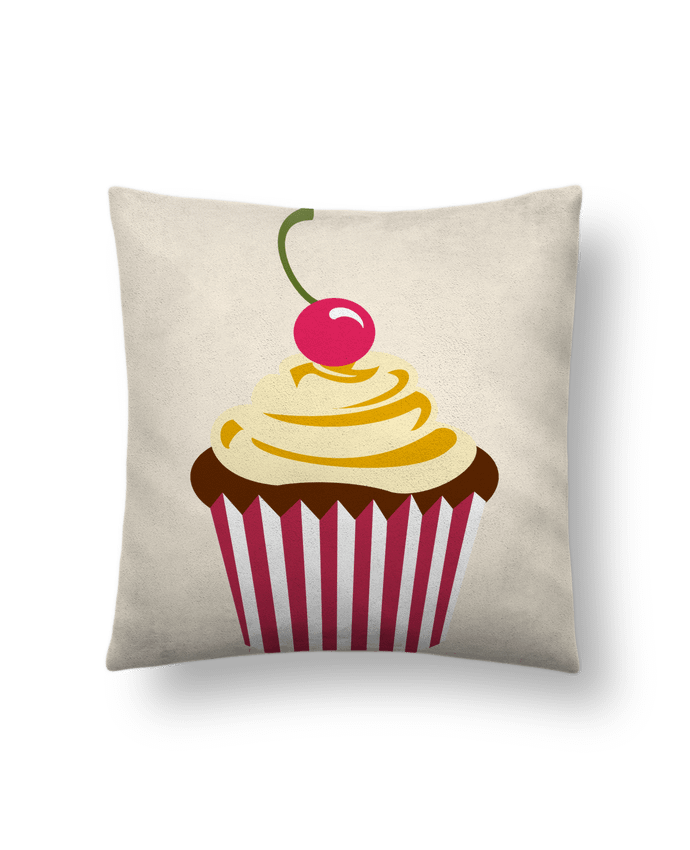Cushion suede touch 45 x 45 cm Cupcake by Crazy-Patisserie.com