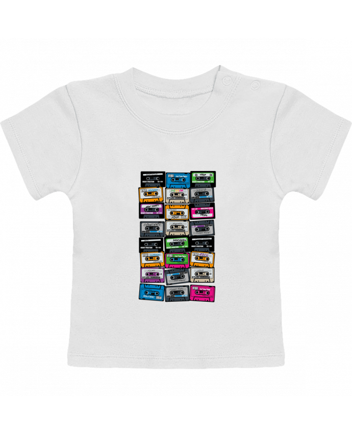 T-shirt bébé My First Playlist manches courtes du designer PDT