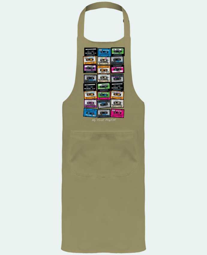 Garden or Sommelier Apron with Pocket My First Playlist by PDT