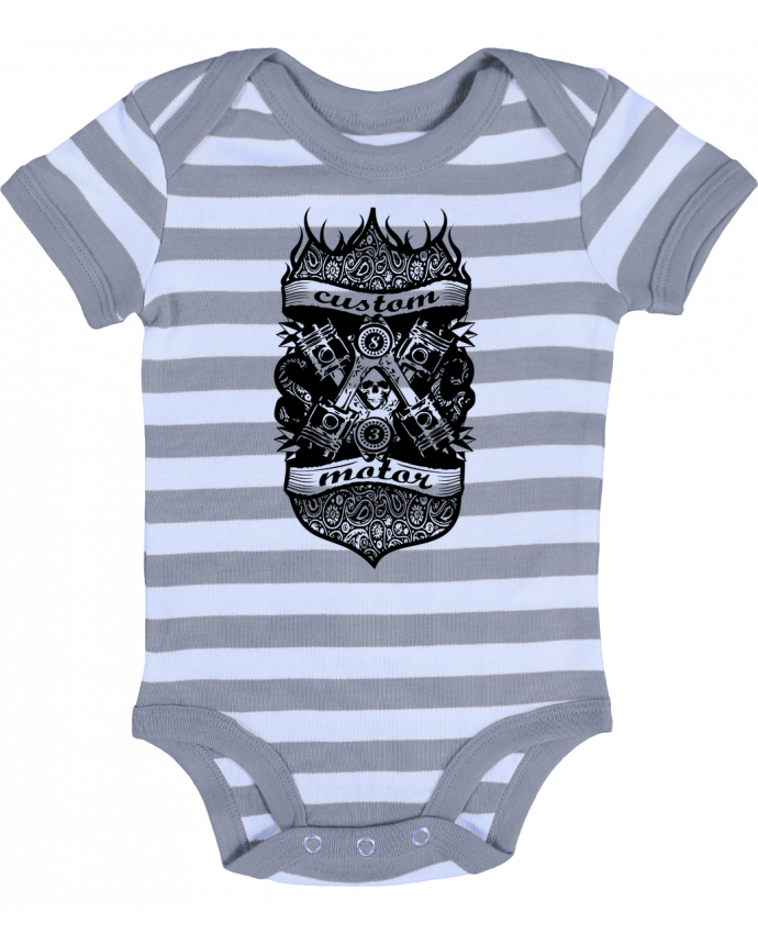 Baby Body striped CUSTOM MOTOR - BOUTIQUE DU BARBU