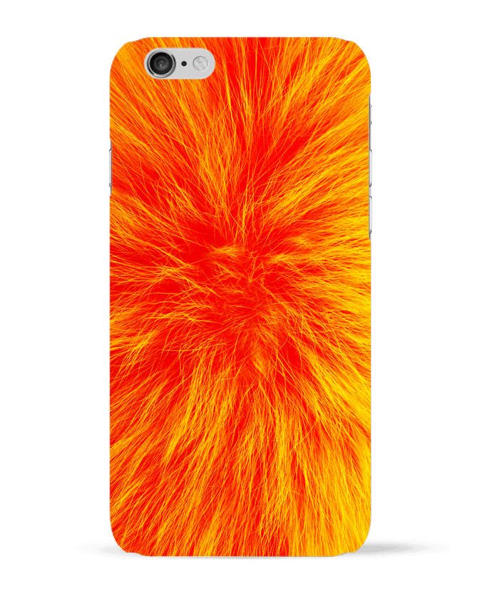 Case 3D iPhone 6 Fourrure orange sanguine by Les Caprices de Filles