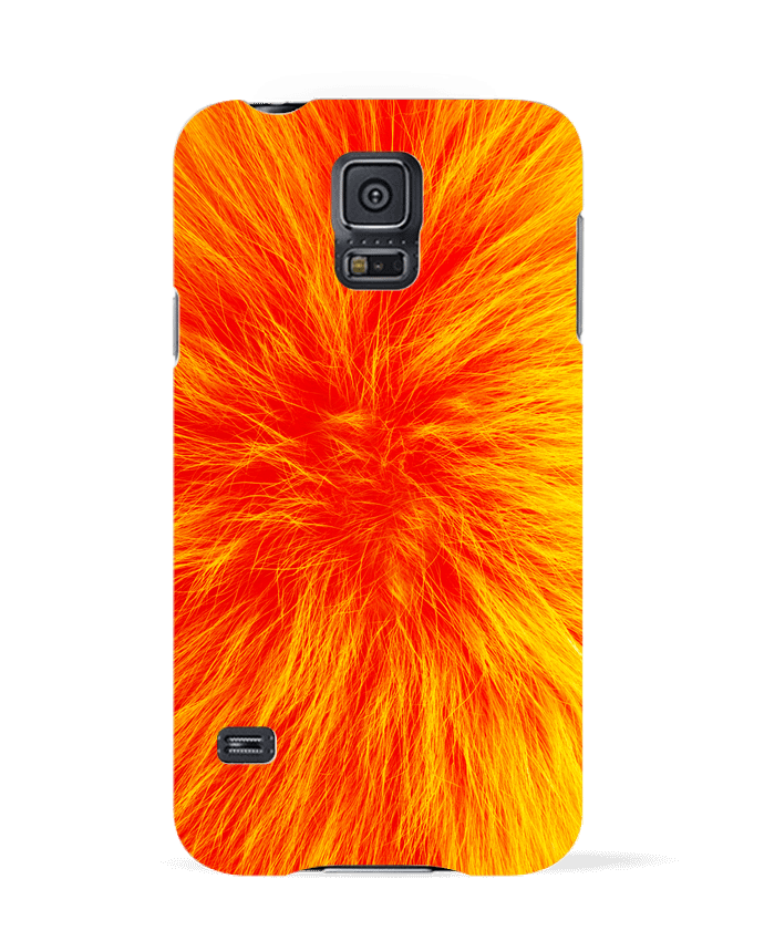 Coque Samsung Galaxy S5 Fourrure orange sanguine par Les Caprices de Filles