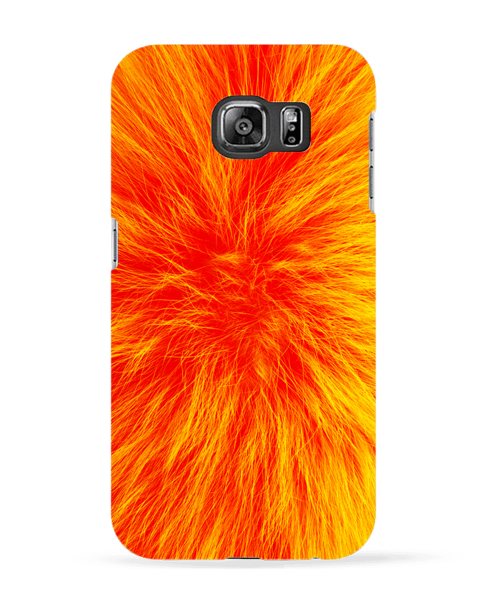 Coque Samsung Galaxy S6 Fourrure orange sanguine - Les Caprices de Filles